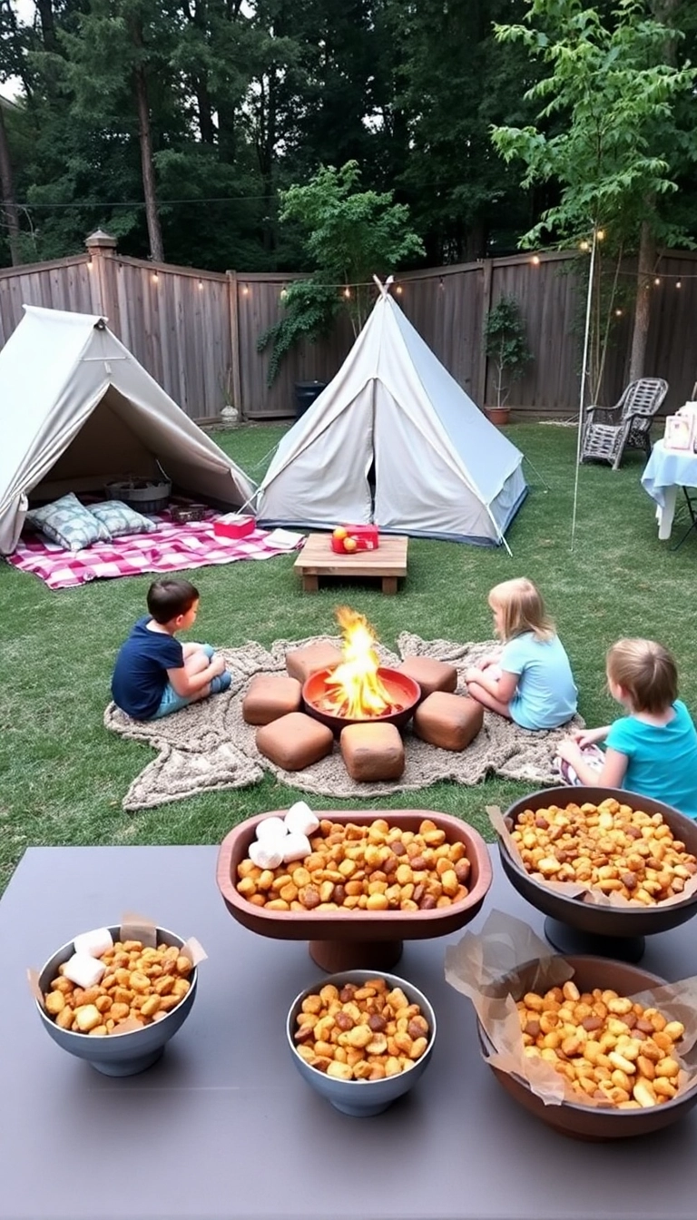 25 Unforgettable Kids Birthday Themes That'll Make Their Day Epic (You Won't Believe #18!) - 7. Outdoor Camping Adventure