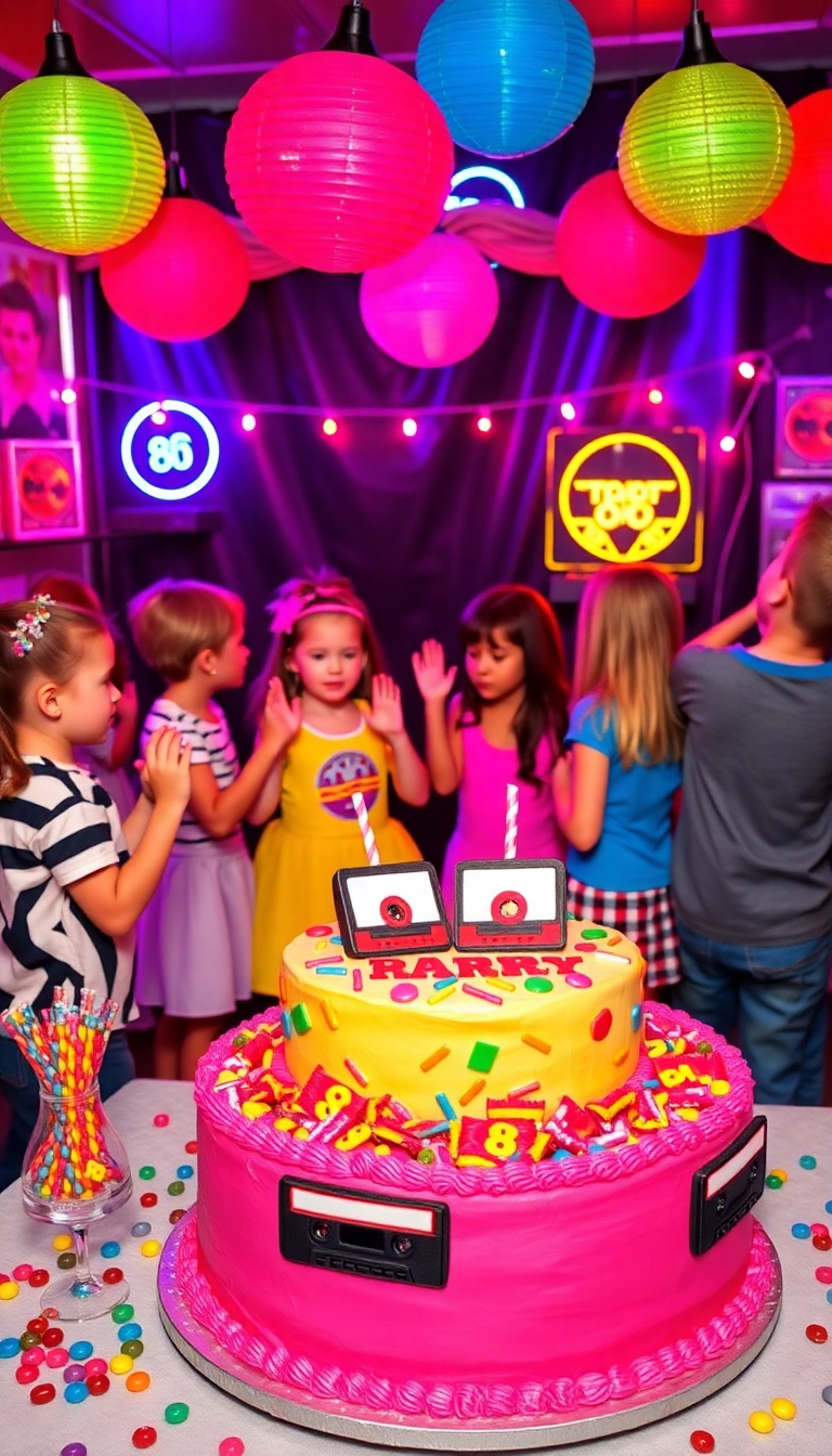 25 Unforgettable Kids Birthday Themes That'll Make Their Day Epic (You Won't Believe #18!) - 17. Retro 80s Party