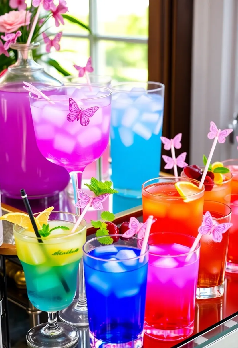 22 Butterfly Party Ideas That Will Make Your Celebration Take Flight! - 8. Butterfly-Themed Drinks