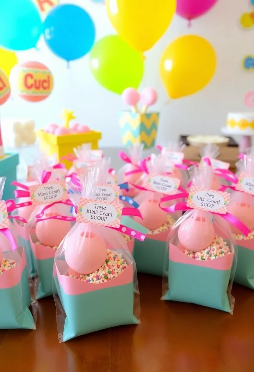 21 Colorful Ice Cream Birthday Decorations That Will Make Your Child's Day Unforgettable! - 19. Ice Cream Scoop Favors