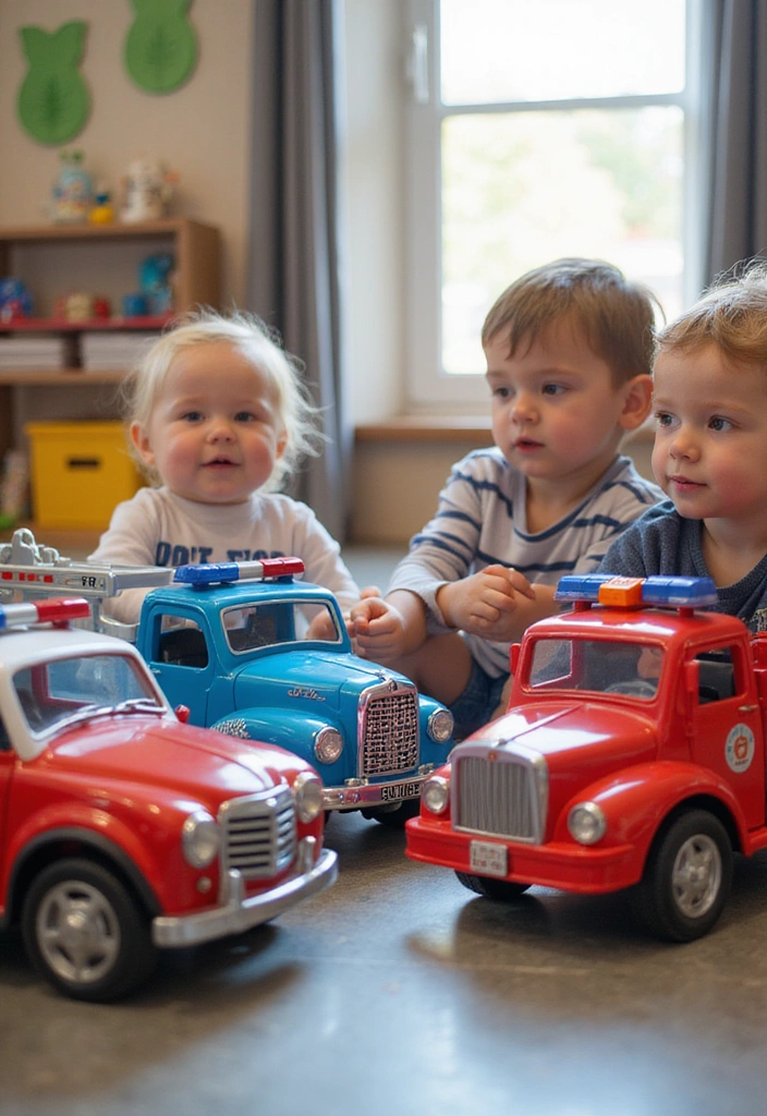 21 Construction Theme Birthday Party Ideas That'll Make You the Coolest Parent! - 14. Safety First: Emergency Vehicle Station