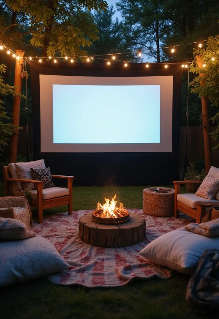 21 18th Birthday Party Ideas That Will Make You the Star of the Night! - 2. Outdoor Movie Night