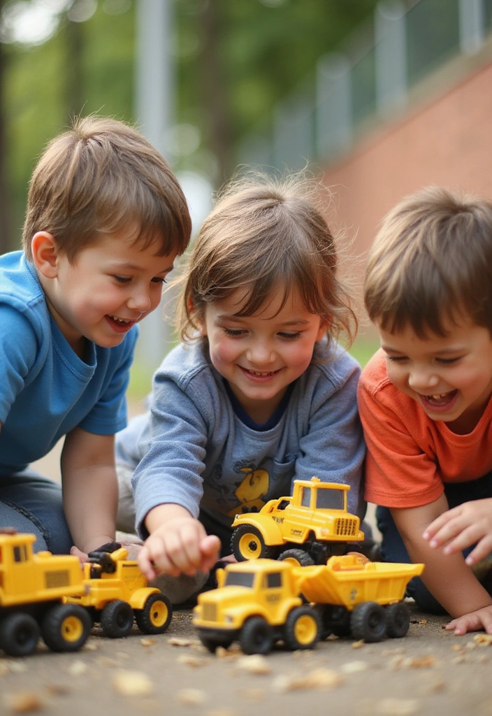 21 Construction Theme Birthday Party Ideas That'll Make You the Coolest Parent! - 9. Construction Vehicle Treasure Hunt
