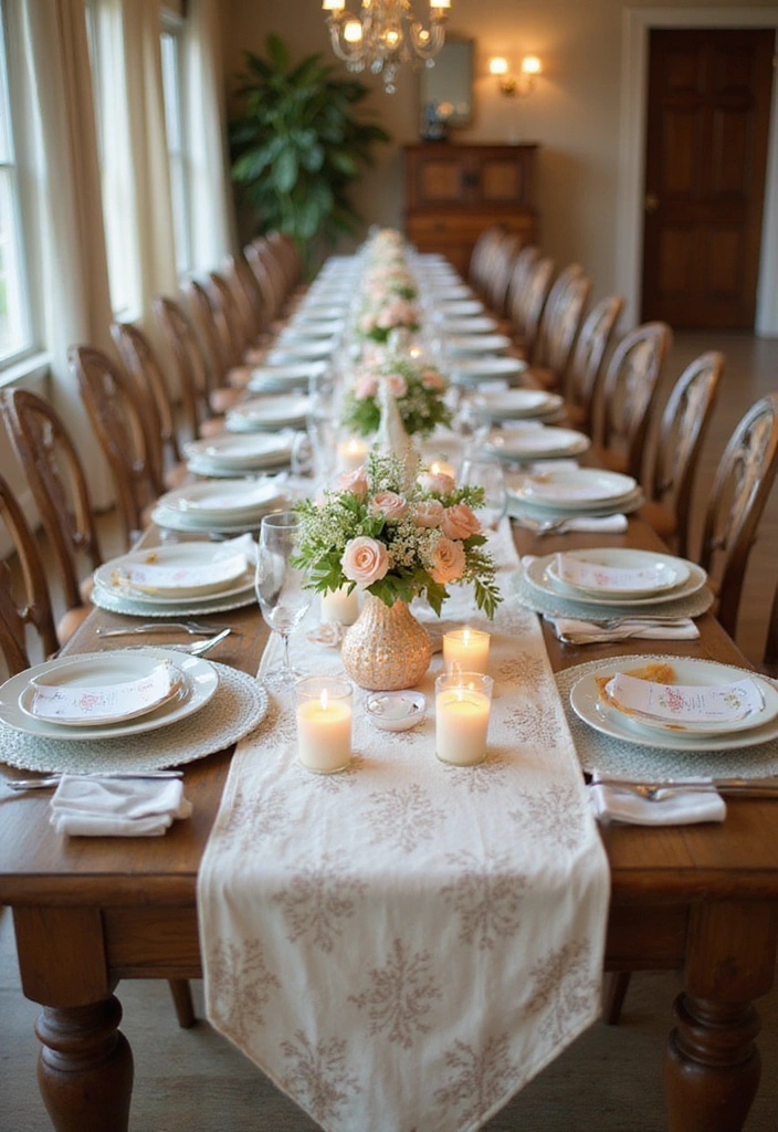 21 Baby Shower Decorations That Will Leave Your Guests in Awe (You Won't Believe #7!) - 20. Decorative Table Runners