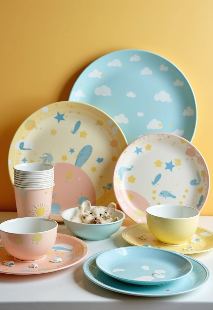 21 Baby Shower Decorations That Will Leave Your Guests in Awe (You Won't Believe #7!) - 9. Charming Themed Tableware