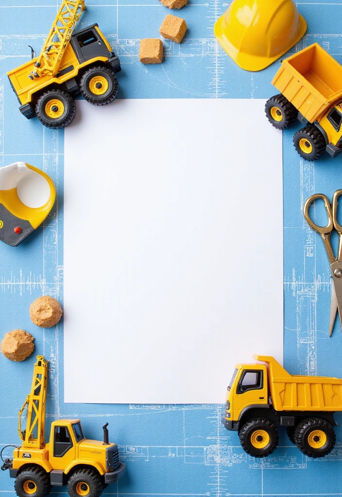 21 Construction Theme Birthday Party Ideas That'll Make You the Coolest Parent! - 2. Construction-Themed Invitations