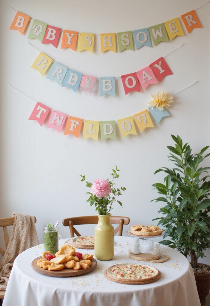 21 Baby Shower Decorations That Will Leave Your Guests in Awe (You Won't Believe #7!) - 5. Themed Banners and Signs