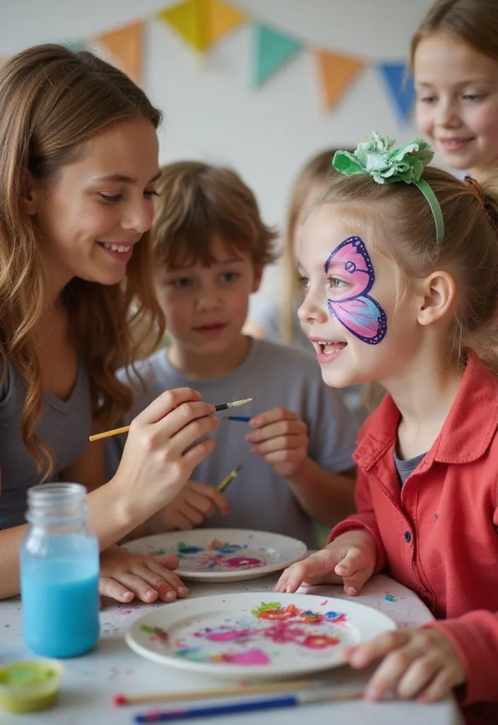 20 Magical Butterfly Themed Birthday Party Ideas That Will Make You Flutter with Joy! - 4. Butterfly Face Painting