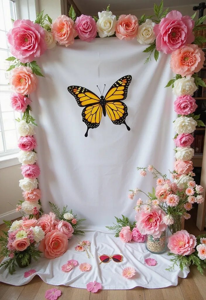 20 Magical Butterfly Themed Birthday Party Ideas That Will Make You Flutter with Joy! - 8. Butterfly Photo Booth