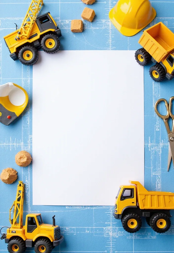 21 Construction Theme Birthday Party Ideas That'll Make You the Coolest Parent! - 2. Construction-Themed Invitations