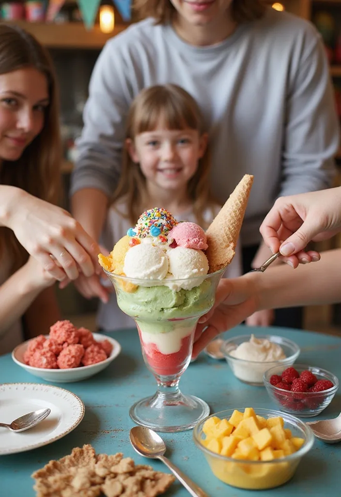 21 Ice Cream Bar Party Ideas That Will Make Your Guests Scream for More! - 1. Classic Sundae Station