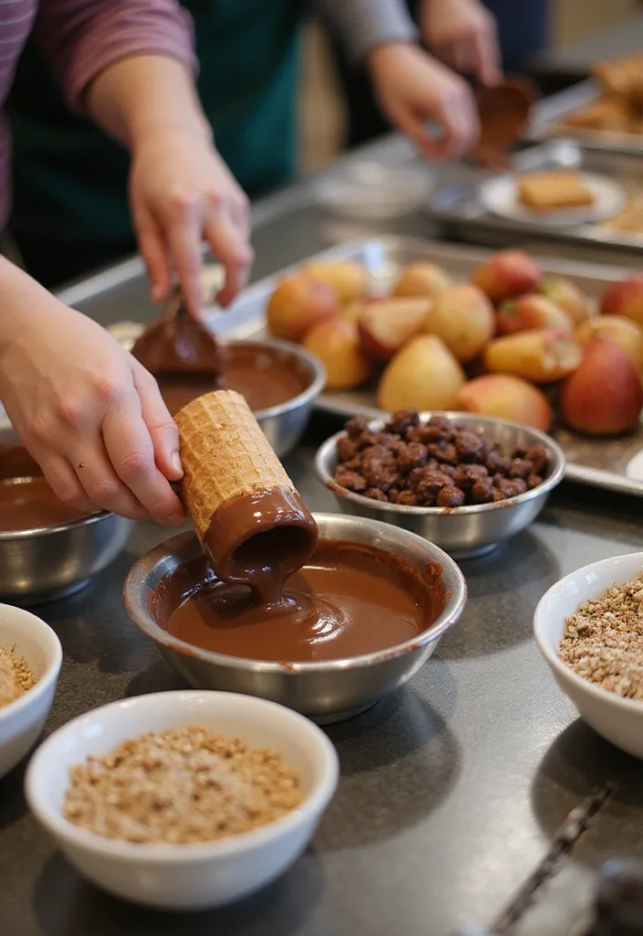 21 Ice Cream Bar Party Ideas That Will Make Your Guests Scream for More! - 7. Choco-Dipped Delights