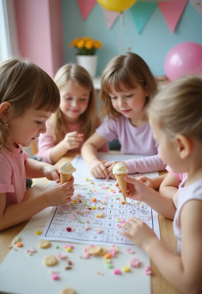 21 Ice Cream Birthday Party Ideas That Will Make Your Child's Day Unforgettable! - 19. Ice Cream Bingo