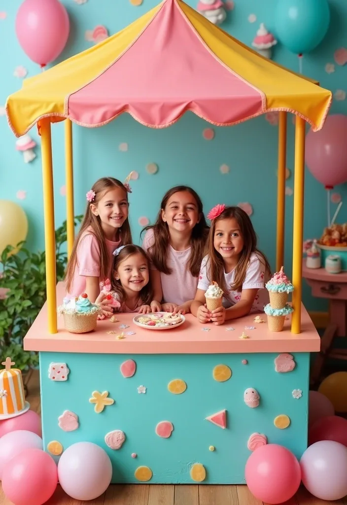 21 Ice Cream Birthday Party Ideas That Will Make Your Child's Day Unforgettable! - 15. Ice Cream-Themed Photo Booth
