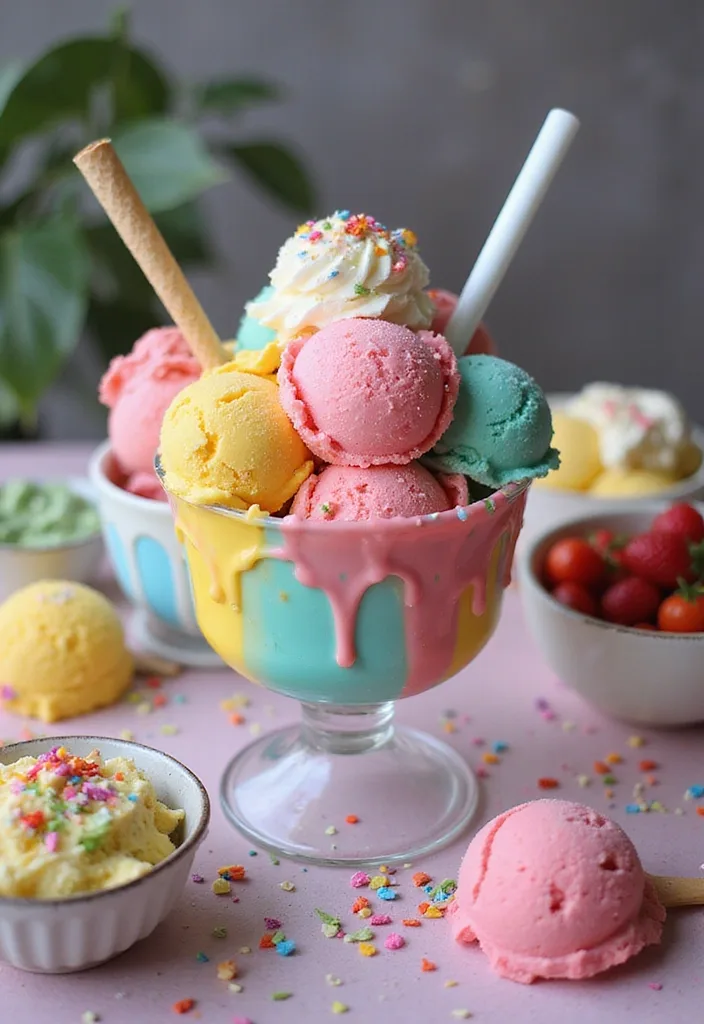 21 Ice Cream Birthday Party Ideas That Will Make Your Child's Day Unforgettable! - 1. Ice Cream Sundae Bar