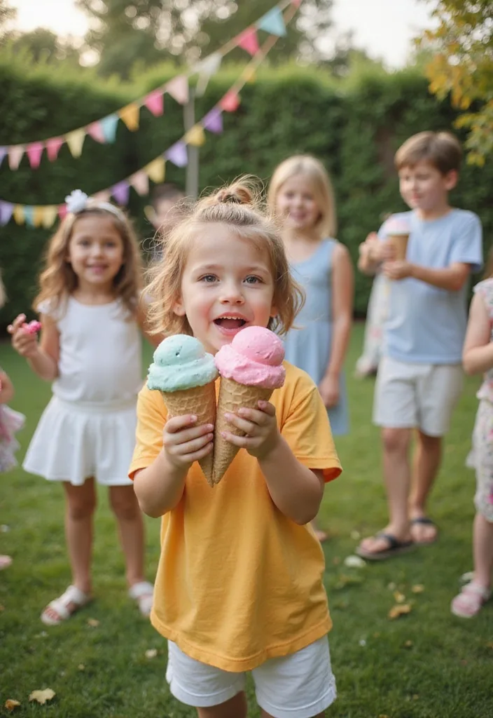 21 Ice Cream Birthday Party Ideas That Will Make Your Child's Day Unforgettable! - 16. Ice Cream Cone Toss Game