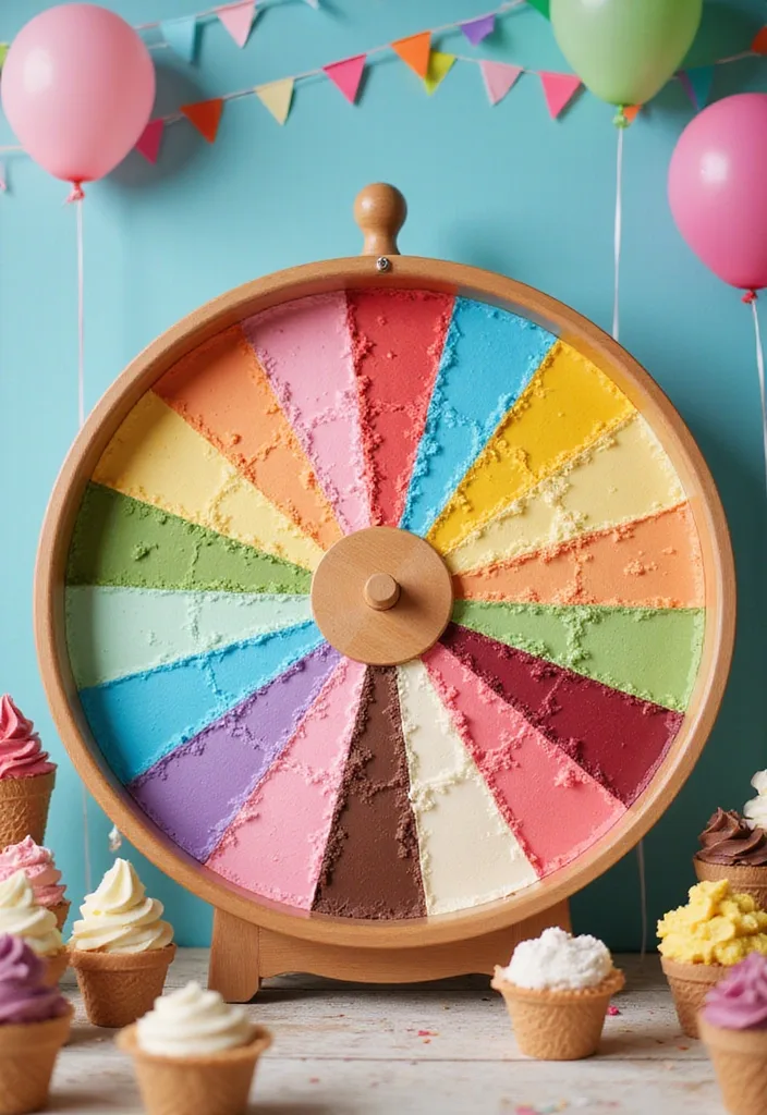 21 Ice Cream Birthday Party Ideas That Will Make Your Child's Day Unforgettable! - 20. Ice Cream Flavor Wheel