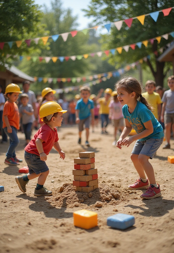 21 Construction Birthday Party Ideas That Will Make Your Child’s Day Unforgettable! - 4. Construction-Themed Games