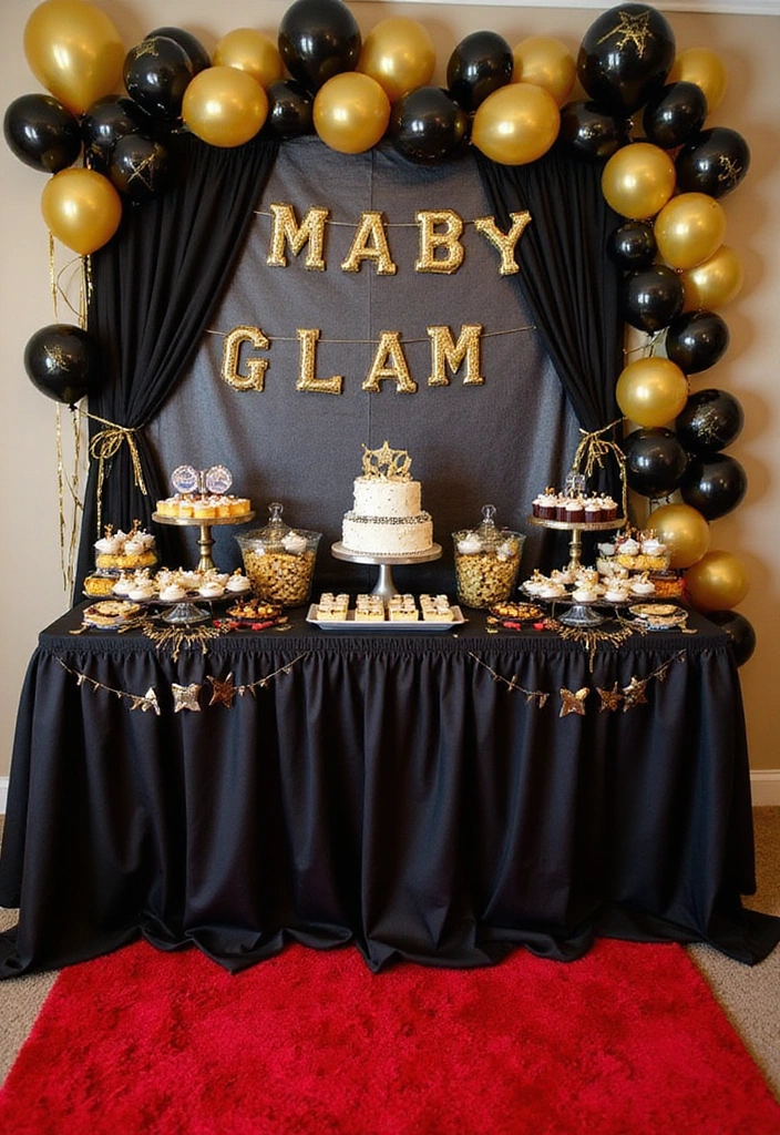 21 Baby Shower Inspo That Will Leave You Speechless (Especially #14!) - 17. Hollywood Glam