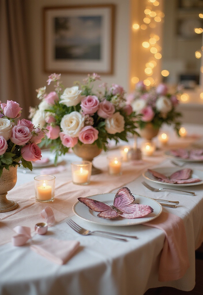 21 Butterfly Party Inspirations That Will Make Your Celebration Fly High! - 3. Enchanted Butterfly Table Decor