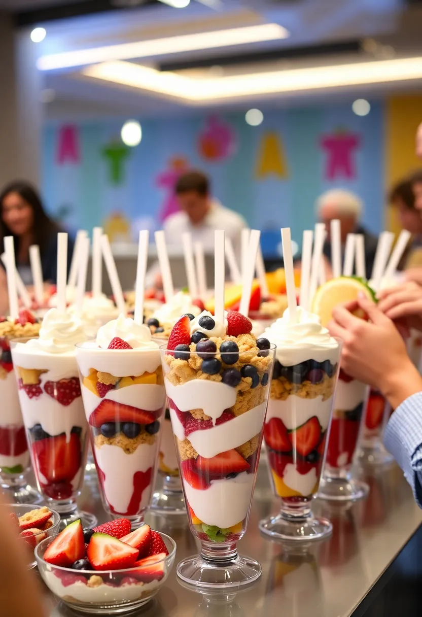 21 Ice Cream Party Ideas That Will Have Everyone Talking (Don't Miss #8!) - 9. Ice Cream Parfait Bar