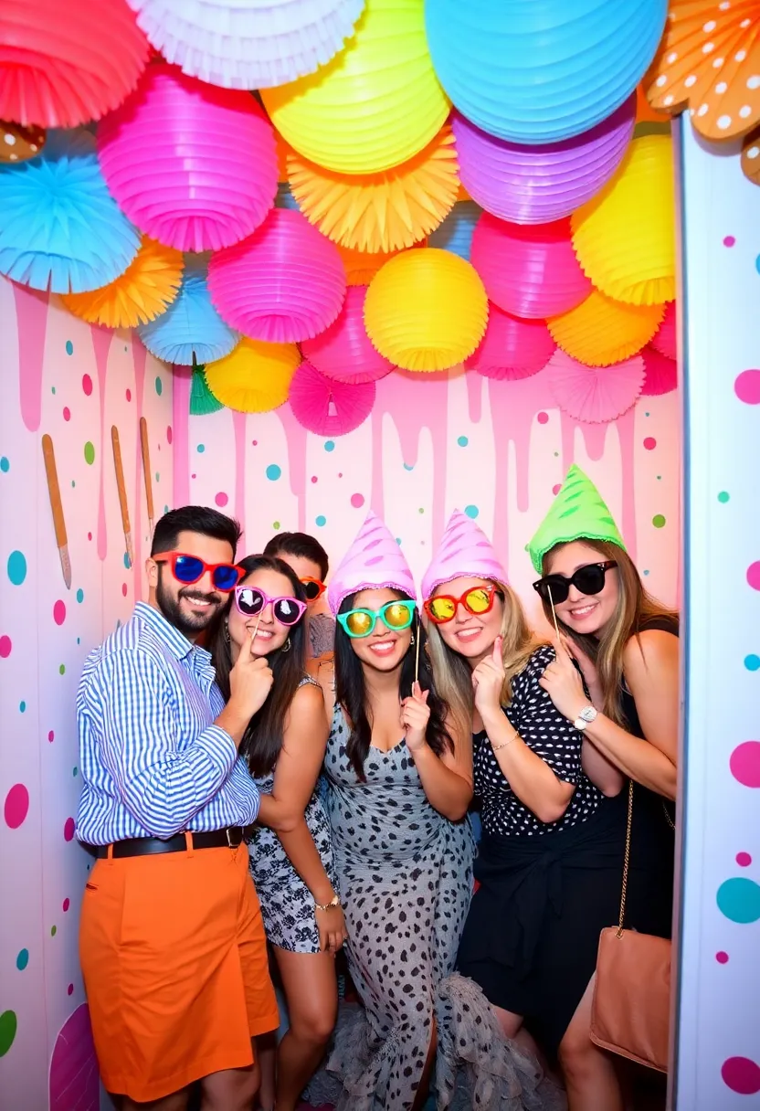 21 Ice Cream Party Ideas That Will Have Everyone Talking (Don't Miss #8!) - 10. Ice Cream Themed Photo Booth