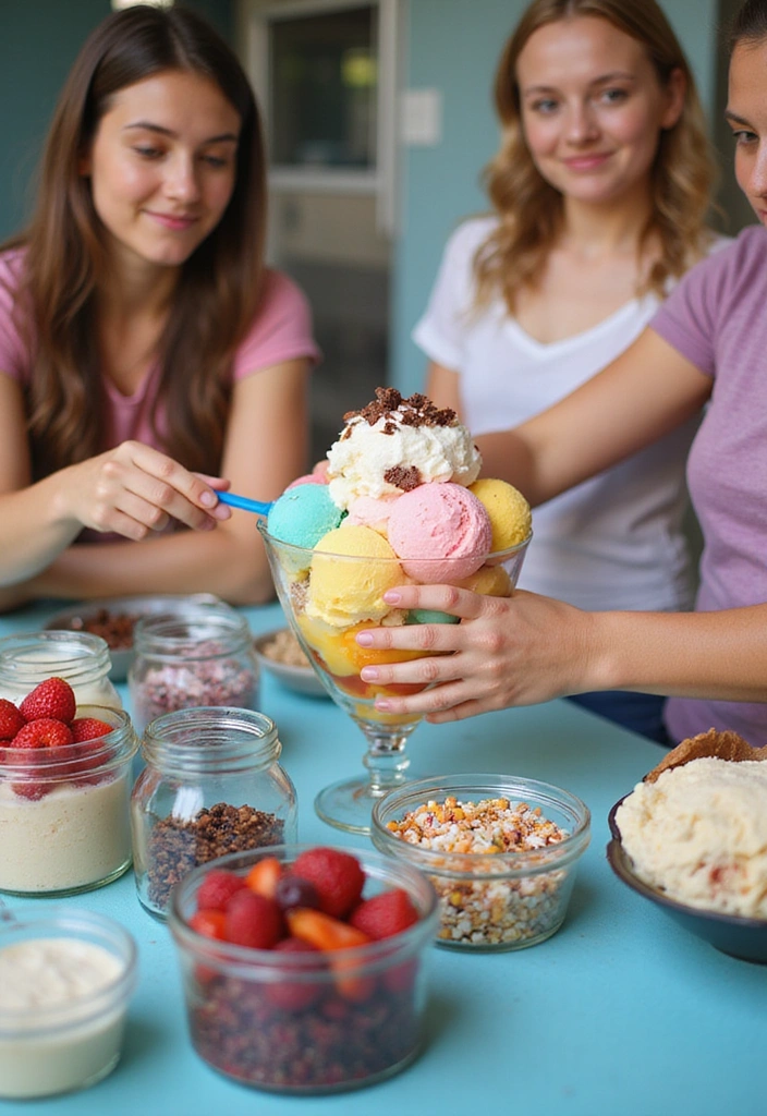 21 Ice Cream Party Ideas That Will Have Everyone Talking (Don't Miss #8!) - 1. DIY Ice Cream Bar Extravaganza