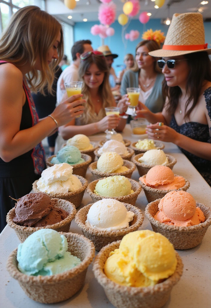 21 Ice Cream Party Ideas That Will Have Everyone Talking (Don't Miss #8!) - 2. Themed Ice Cream Flavors