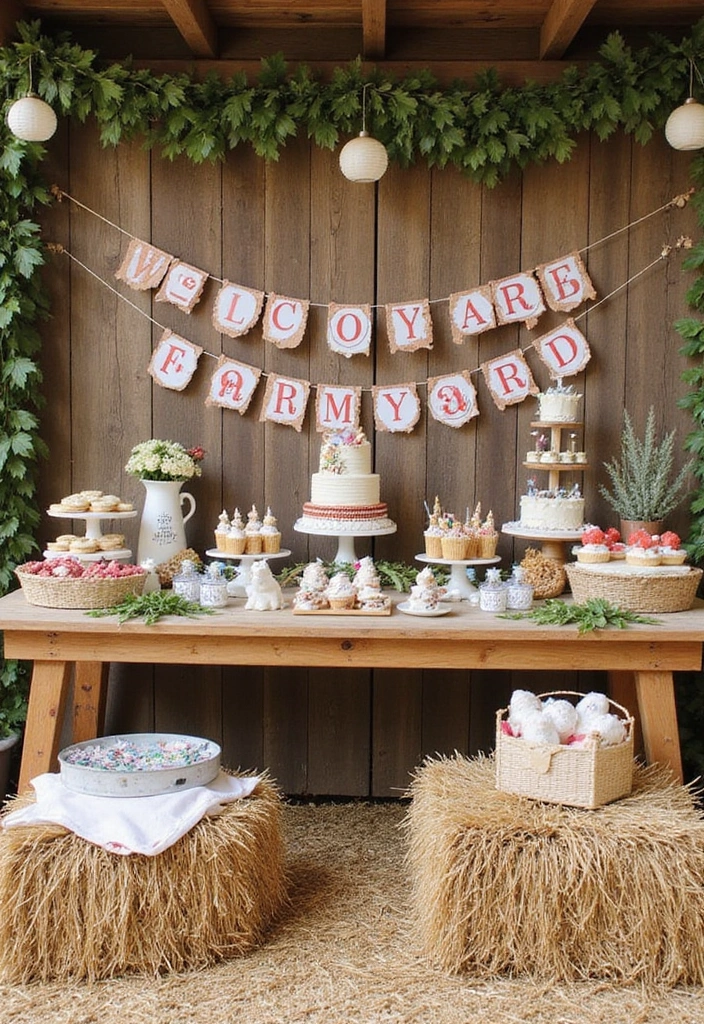 21 Creative Baby Shower Themes That Will Have Everyone Talking (Wait Until You See #5!) - 6. Farmyard Fun